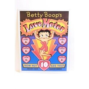 Betty Boop Love Meter Metal Sign 12" X 16" King Features Syndicate DE Sign #253
